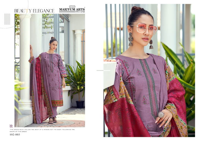 Habiba By Mariyum Cotton Printed Dress Material Wholesale Price In Surat